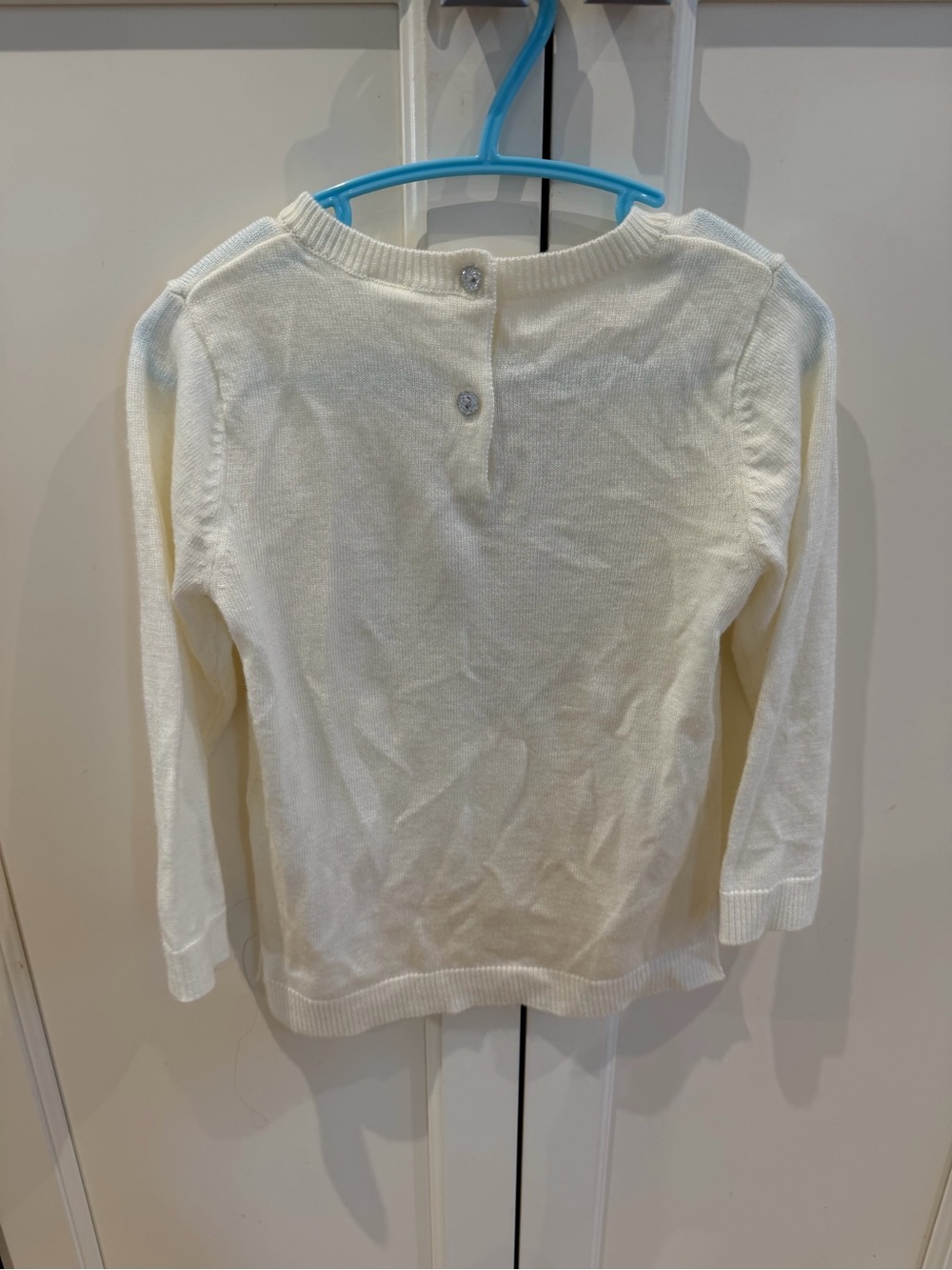 H&M 18m Cream Snowflake Knit Sweater - Picture 2 of 3